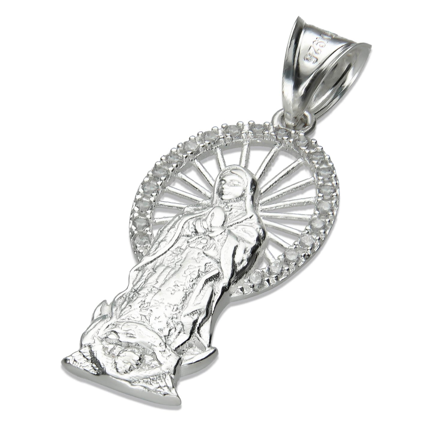 LPDJ173 Dije Virgen Resplandor en Plata.925, Taxco, Gro 2587694544