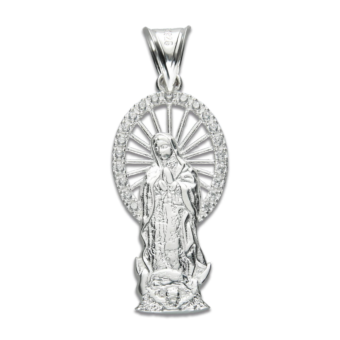 LPDJ173 Dije Virgen Resplandor en Plata.925, Taxco, Gro 2587694544