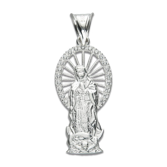 LPDJ173 Dije Virgen Resplandor en Plata.925, Taxco, Gro 2587694544