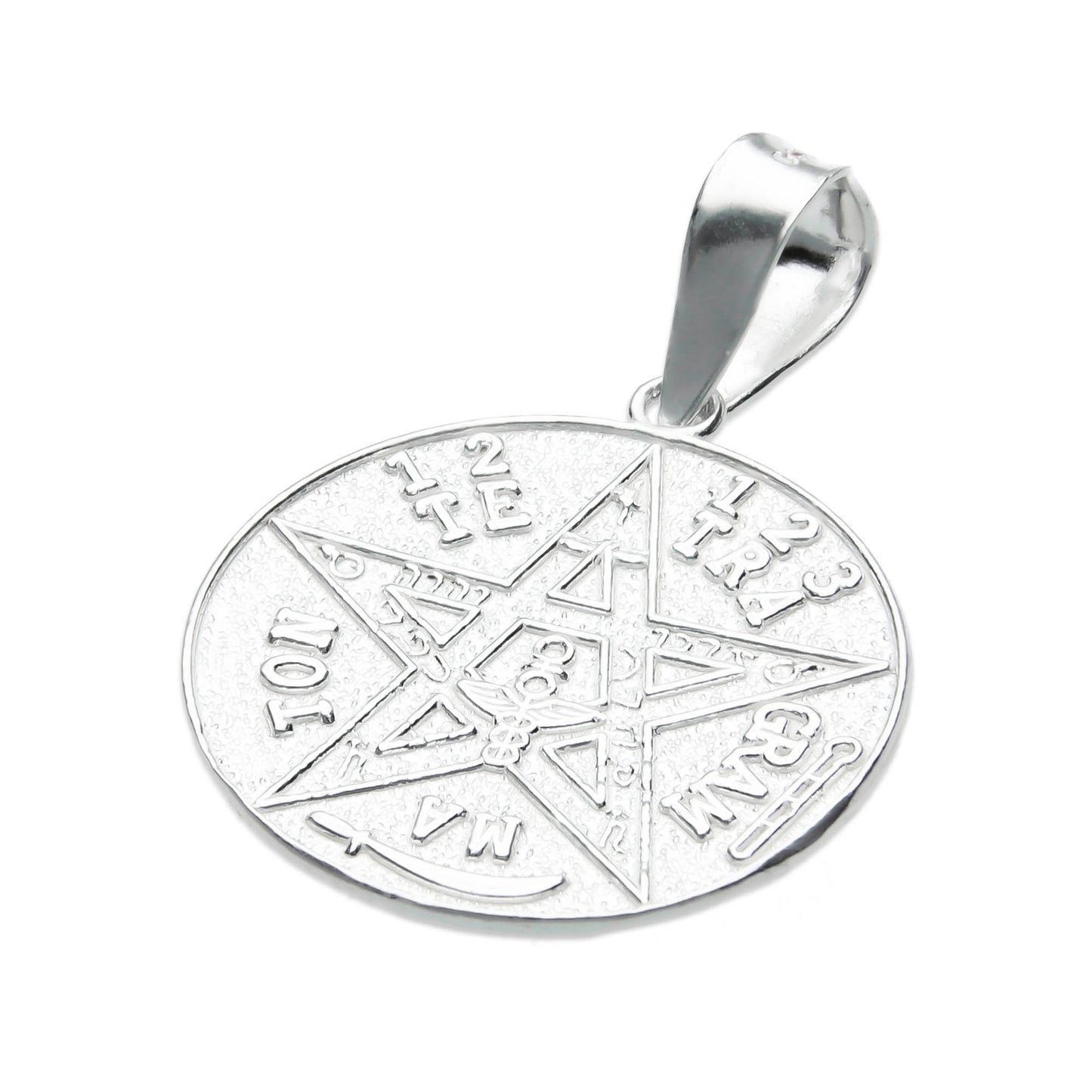 LPDJ181 Dije Tetragrammatón Vaciado Especial en Plata .925 1956160073