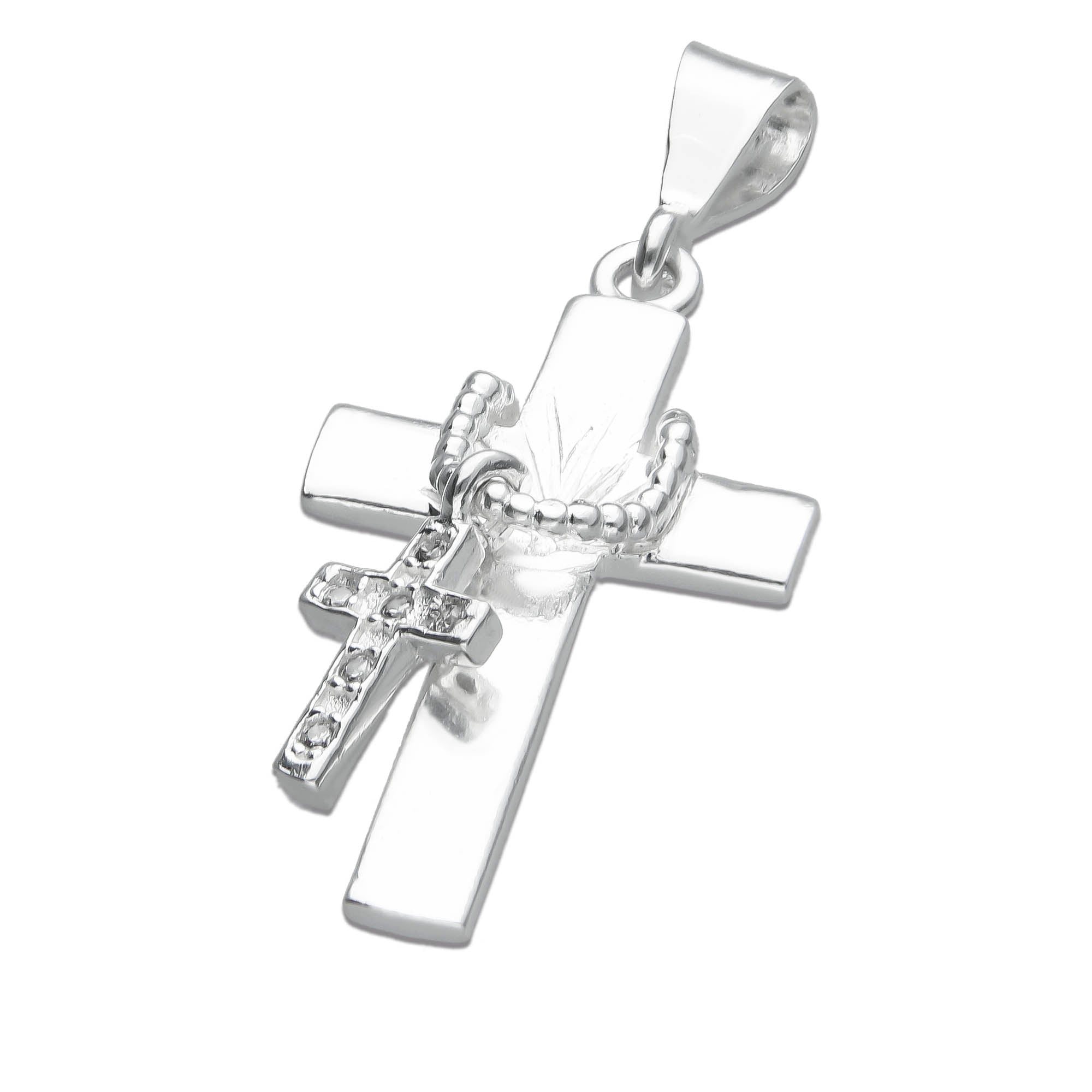 LPDJ193 Dije Crucifijo Hapa Mari en Plata Fina .925 1957396749