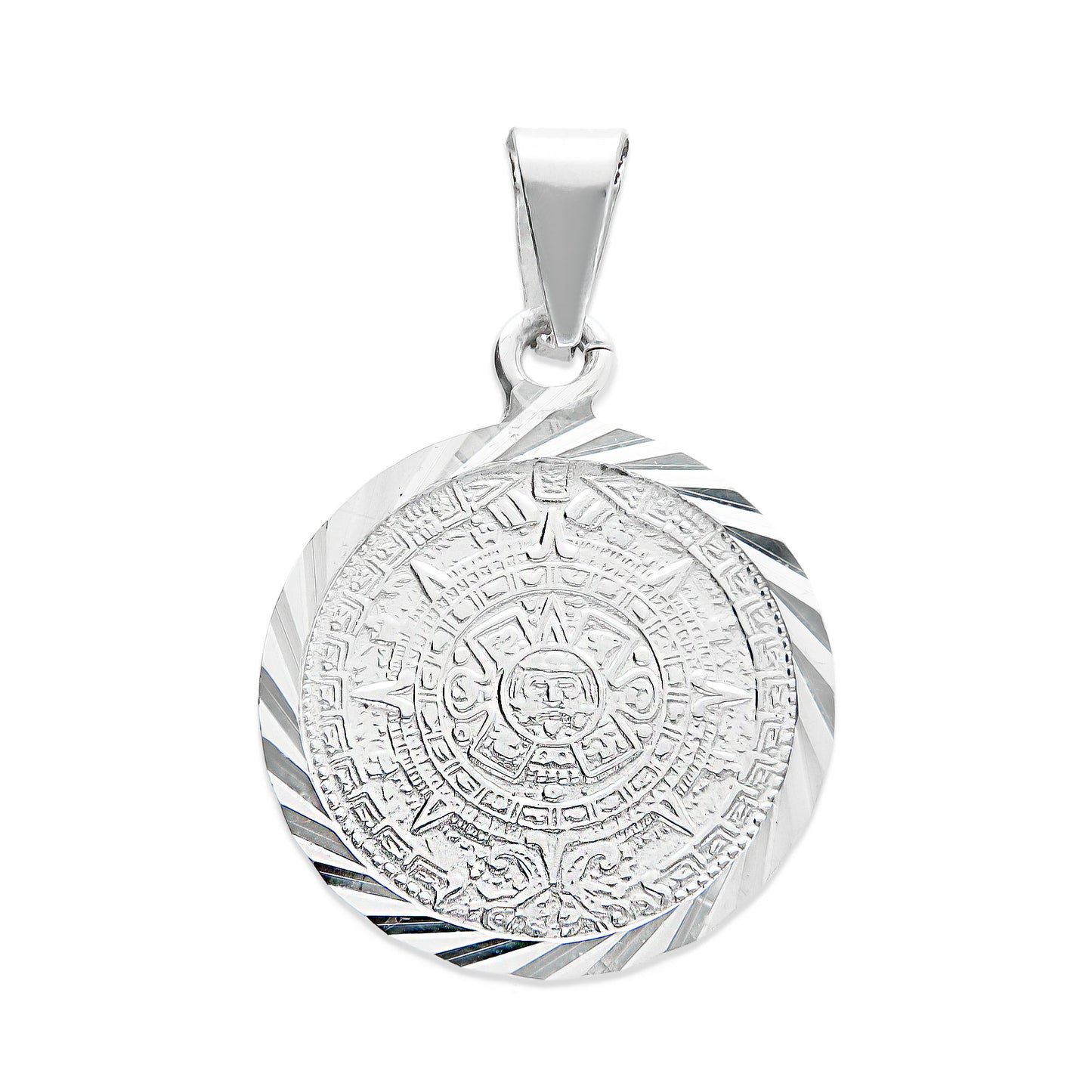 LPDJ216 Dije Calendario Azteca B Diam 25 mm Plata .950 Taxco Gro. 2878537350