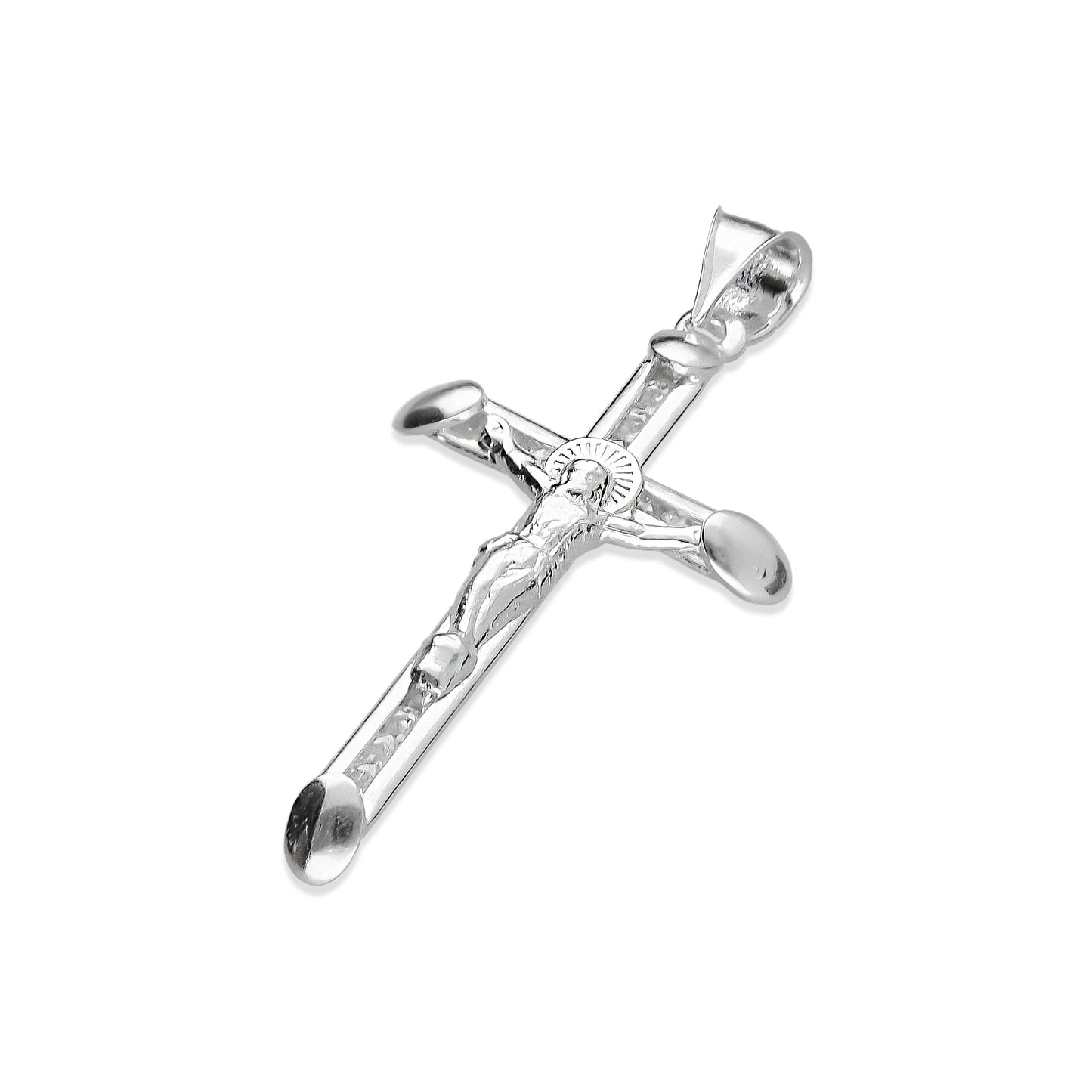 LPDJ225 Dije Cruz Cristo Troquelado Zirc en Plata .925 Taxco Gro 2965218260