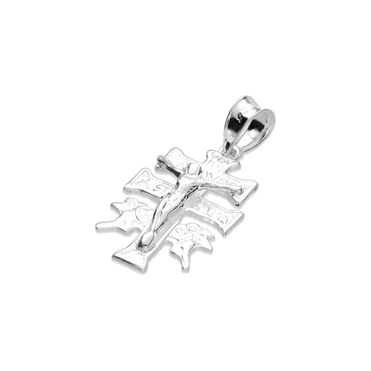 LPDJ274 Dije Cruz Caravaca Vac 35 mm x 16 mm en Plata .925 Taxco Gro 3632904710