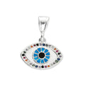 LPDJ228 Dije Ojito Esmalte Z Multicolor en Plata .925 Taxco Gro 2066197883