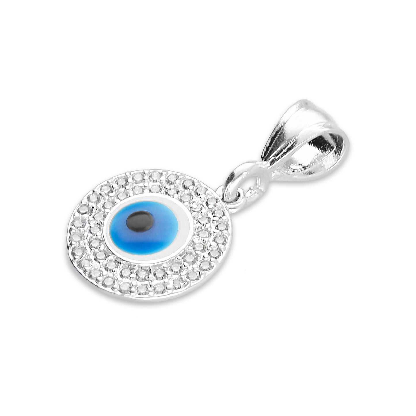 LPDJ231 Dije Ojito Azul Pavé en Plata .925 Taxco Gro 3076794598