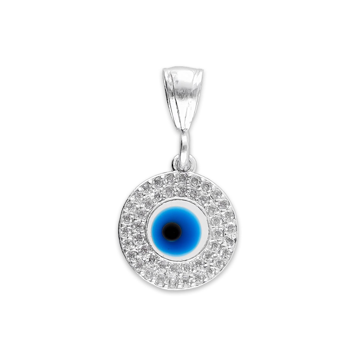 LPDJ231 Dije Ojito Azul Pavé en Plata .925 Taxco Gro 3076794598