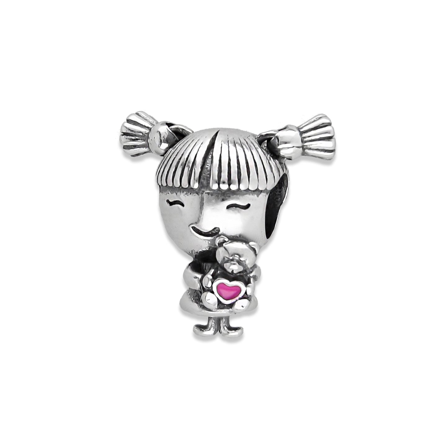 LPDJ251 Dije Charm Niña Chonguitos en Plata .925 Taxco Gro