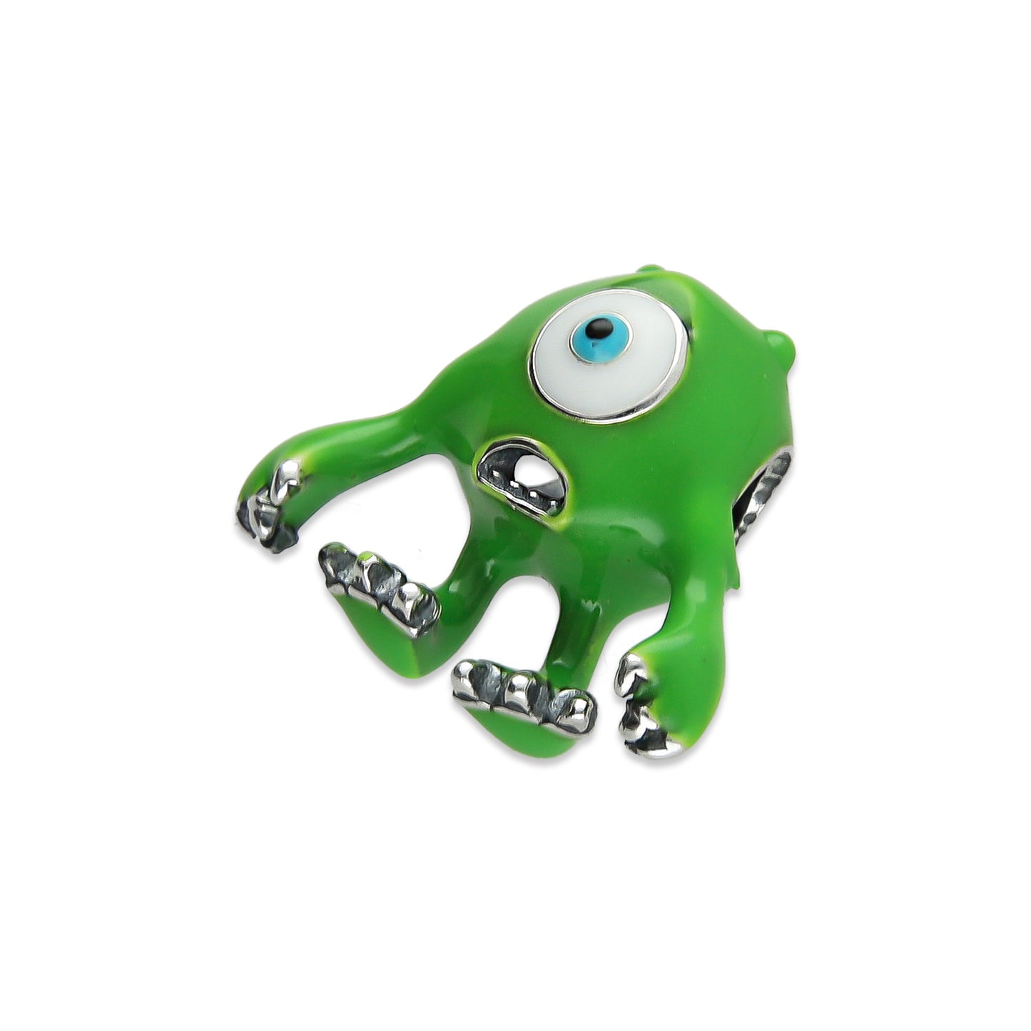 LPDJ256 Dije Charm Monsters Mike Esmalte en Plata .925 Taxco Gro