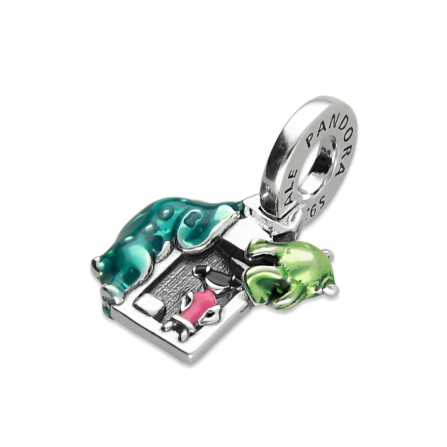 LPDJ257 Dije Charm Puerta Monsters en Plata .925 Taxco Gro