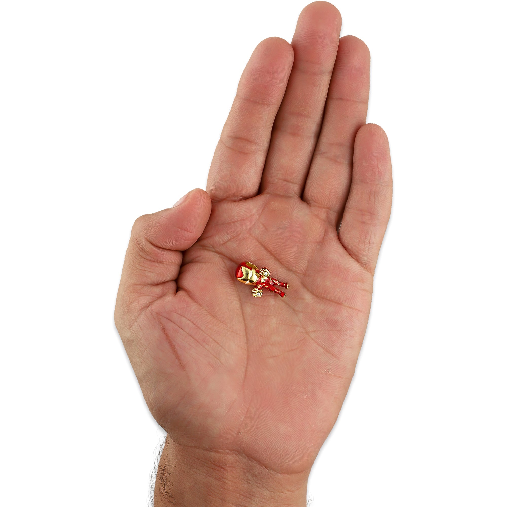 LPDJ258 Dije Charm Super Héroe Rojo en Plata .925 Taxco Gro