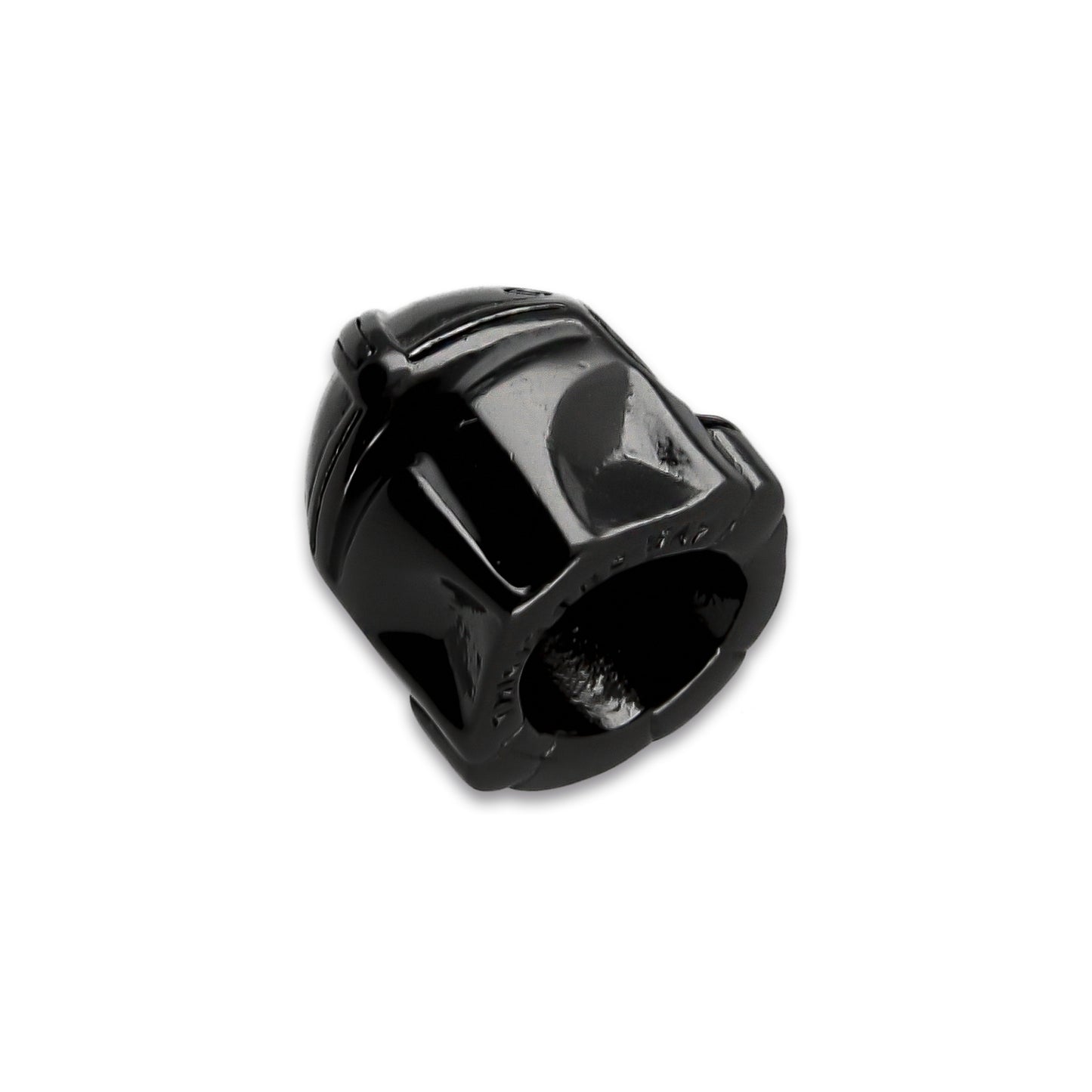 LPDJ263 Dije Charm Casco Negros Galaxias en Plata .925 Taxco Gro