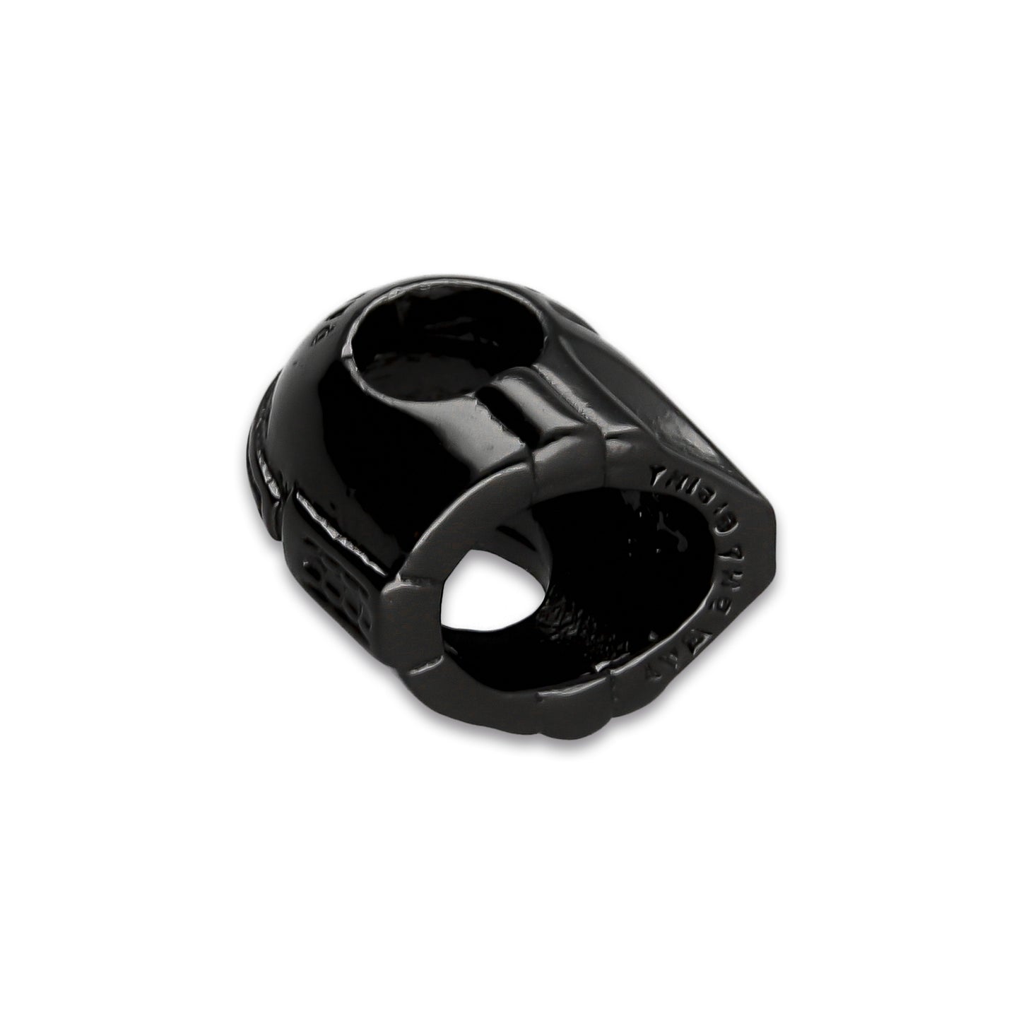 LPDJ263 Dije Charm Casco Negros Galaxias en Plata .925 Taxco Gro