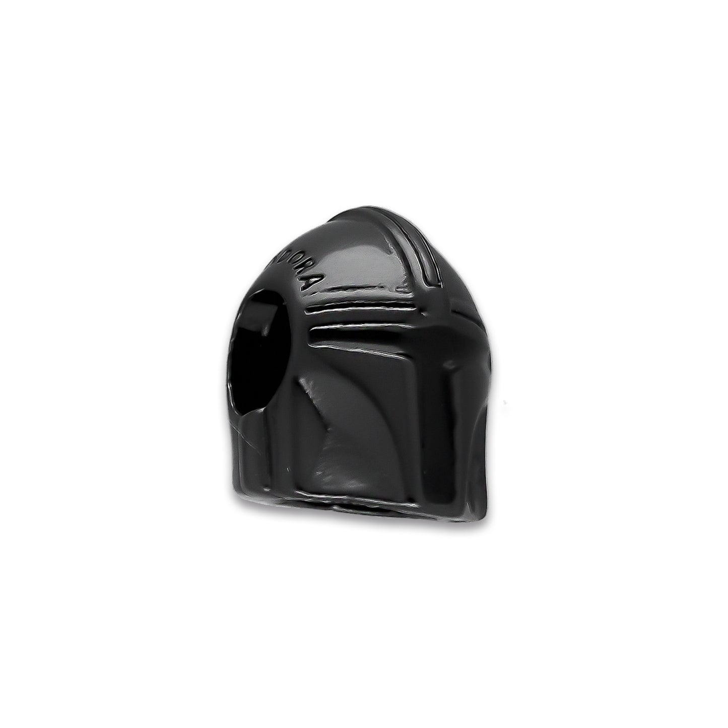 LPDJ263 Dije Charm Casco Negros Galaxias en Plata .925 Taxco Gro