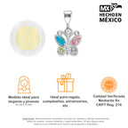 LPDJ269 Dije Mariposa 4P Multi Plata .925 Taxco Gro 2154026897