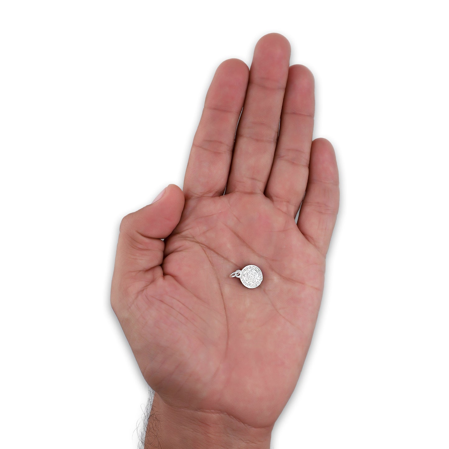 LPDJ280 Dije Medalla San Benito Micro en Plata .925 4429882066