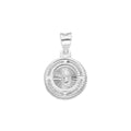 LPDJ283 Dije Medalla Virgen Redonda Micro en Plata .925 2590906215