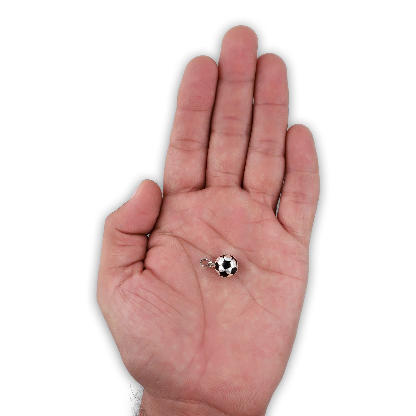 LPDJ284 Dije Balon Futbol Chico Diámetro 1.0 cm en Plata .925 Taxco Gro 4431813490