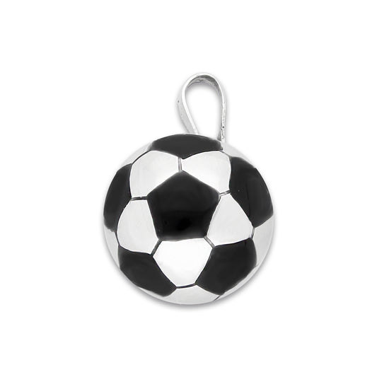 LPDJ285 Dije Balon Futbol Gd Diámetro 1.5 cm en Plata .925 Taxco Gro 2591013221