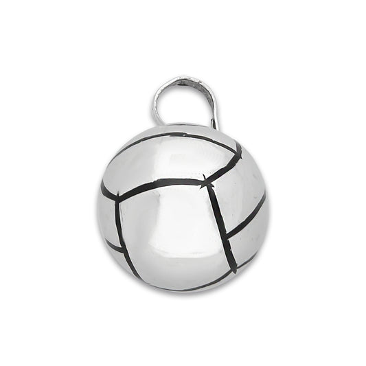 LPDJ287 Dije Balon Voleibol Diámetro 1.5 cm en Plata .925 Taxco Gro 2591039077