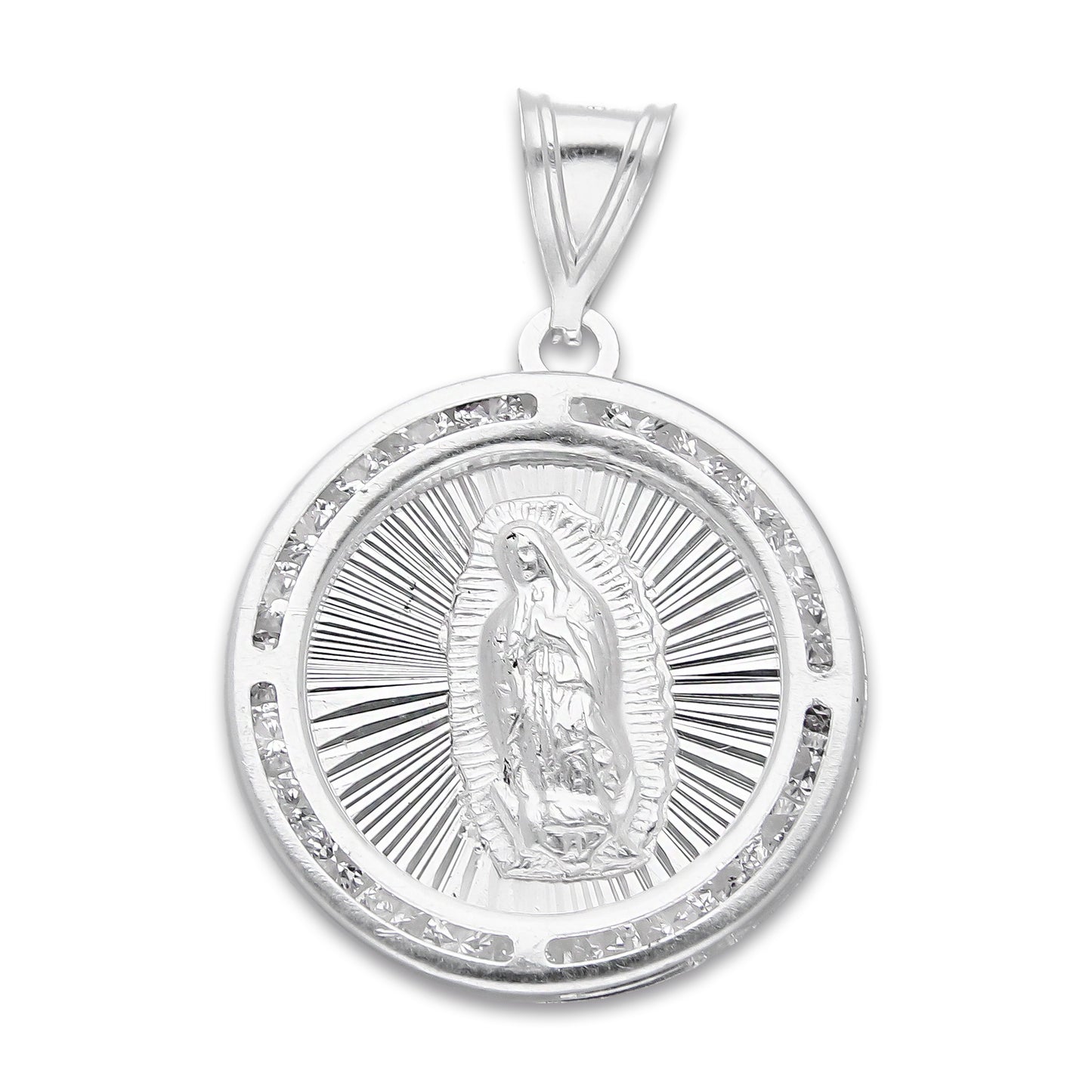 LPDJ288 Dije De Plata Mod Medalla Virgen Grabado Lasser Plata 925 Taxco Gro. 703440570