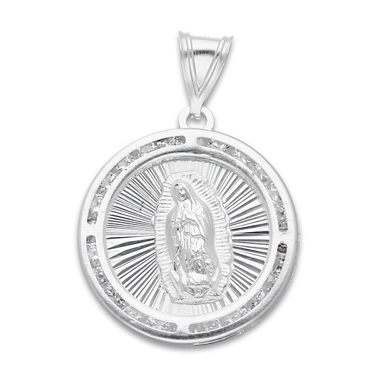 LPDJ288 Dije De Plata Mod Medalla Virgen Grabado Lasser Plata 925 Taxco Gro. 703440570