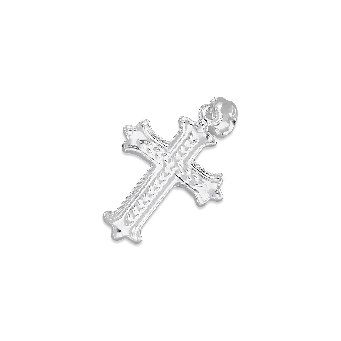 LPDJ293 Dije Crucifijo Punta Triada 1.6 cm x 3.1 cm en Plata .925 4671517260