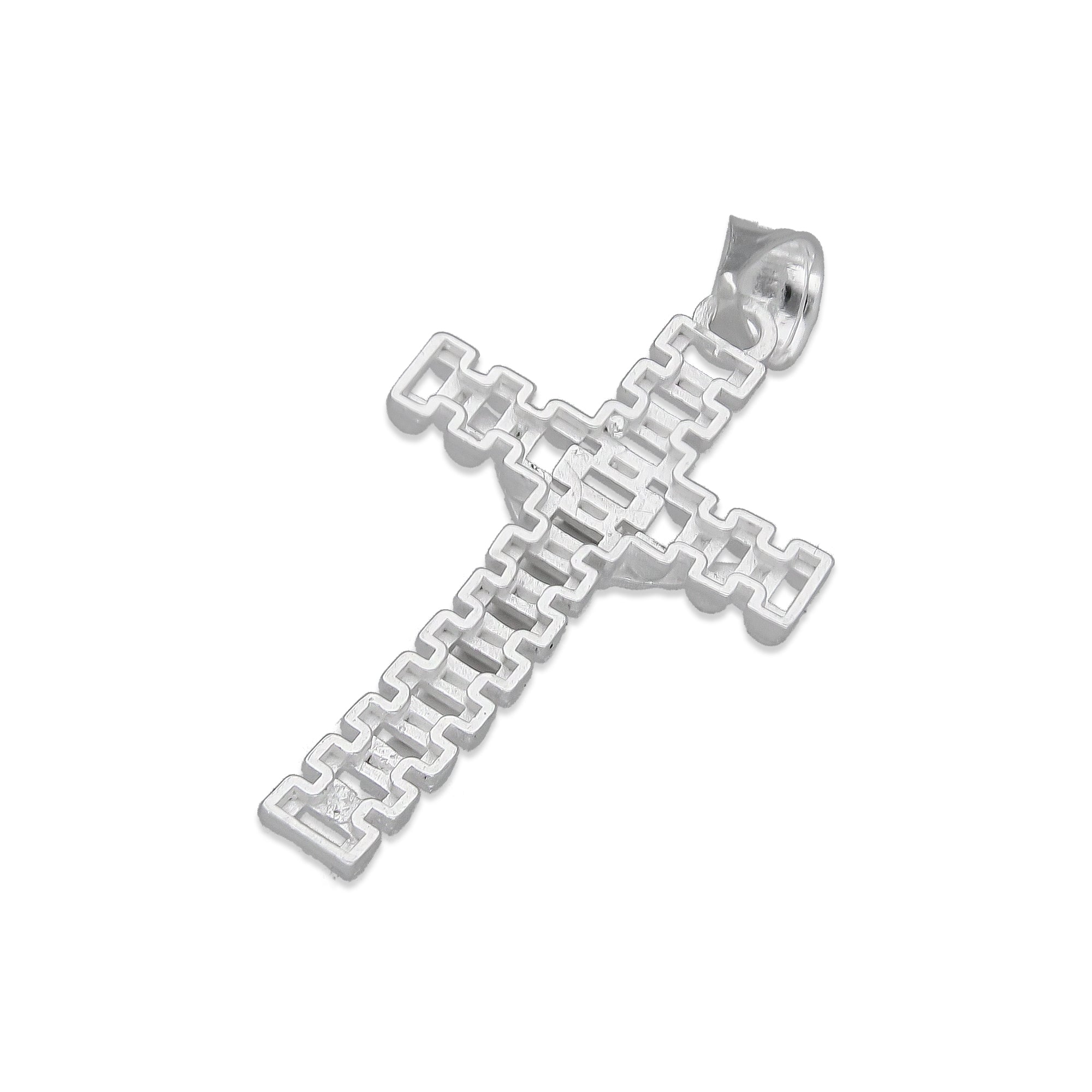 LPDJ294 Dije Crucifijo RLX Chico 1.5 cm x 3.3 cm en Plata .925 4671659672
