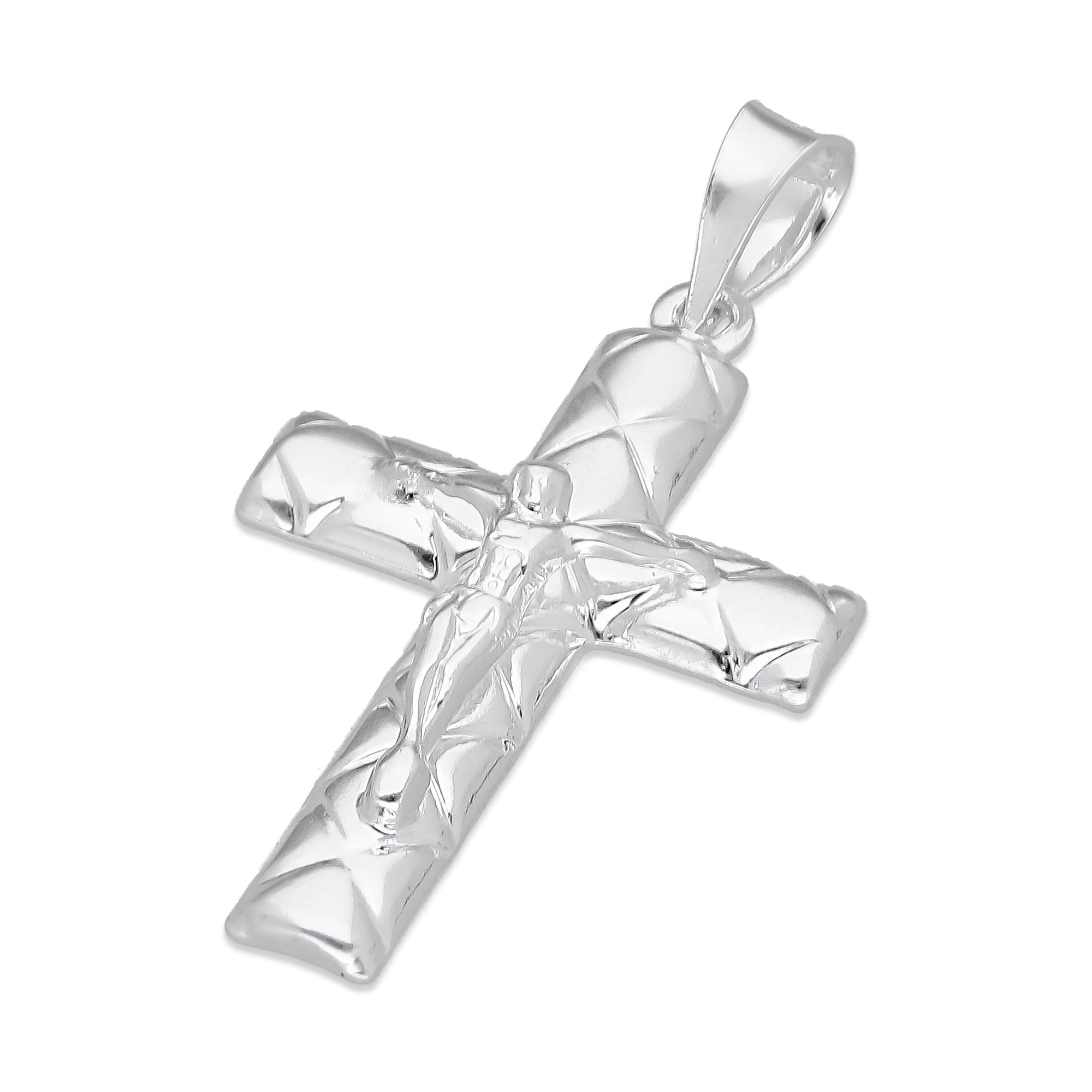 LPDJ297 Dije Crucifijo Mod. Otoman Liso 1.8 cm x 3.9 cm en Plata .925 4671543072
