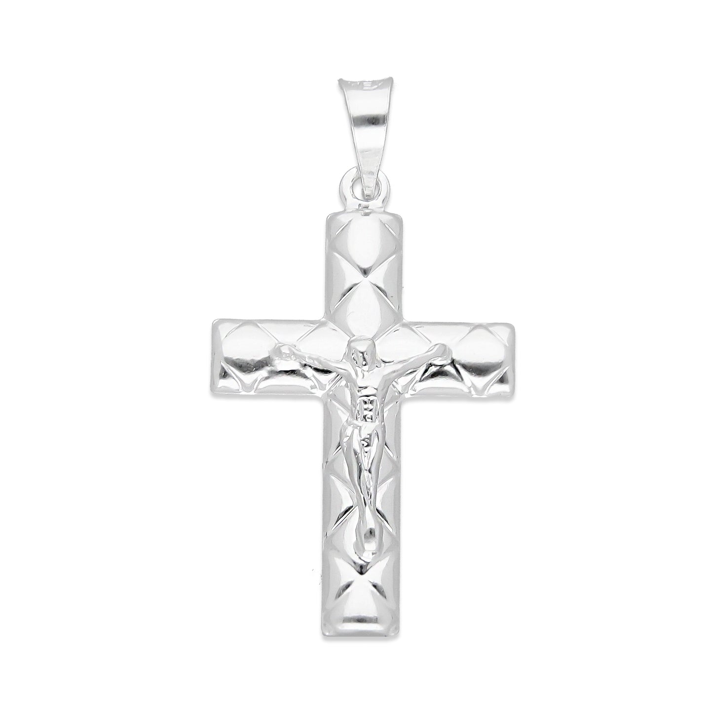 LPDJ297 Dije Crucifijo Mod. Otoman Liso 1.8 cm x 3.9 cm en Plata .925 4671543072