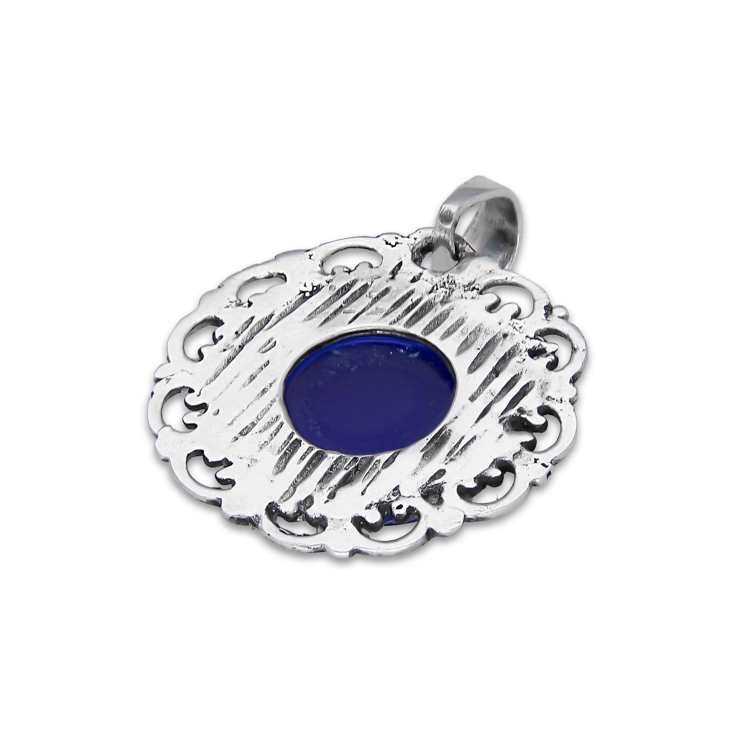 LPDJ301 Dije Ojo Turco Grande Olan 2.2 cm x 3 cm en Plata .925 4671659660