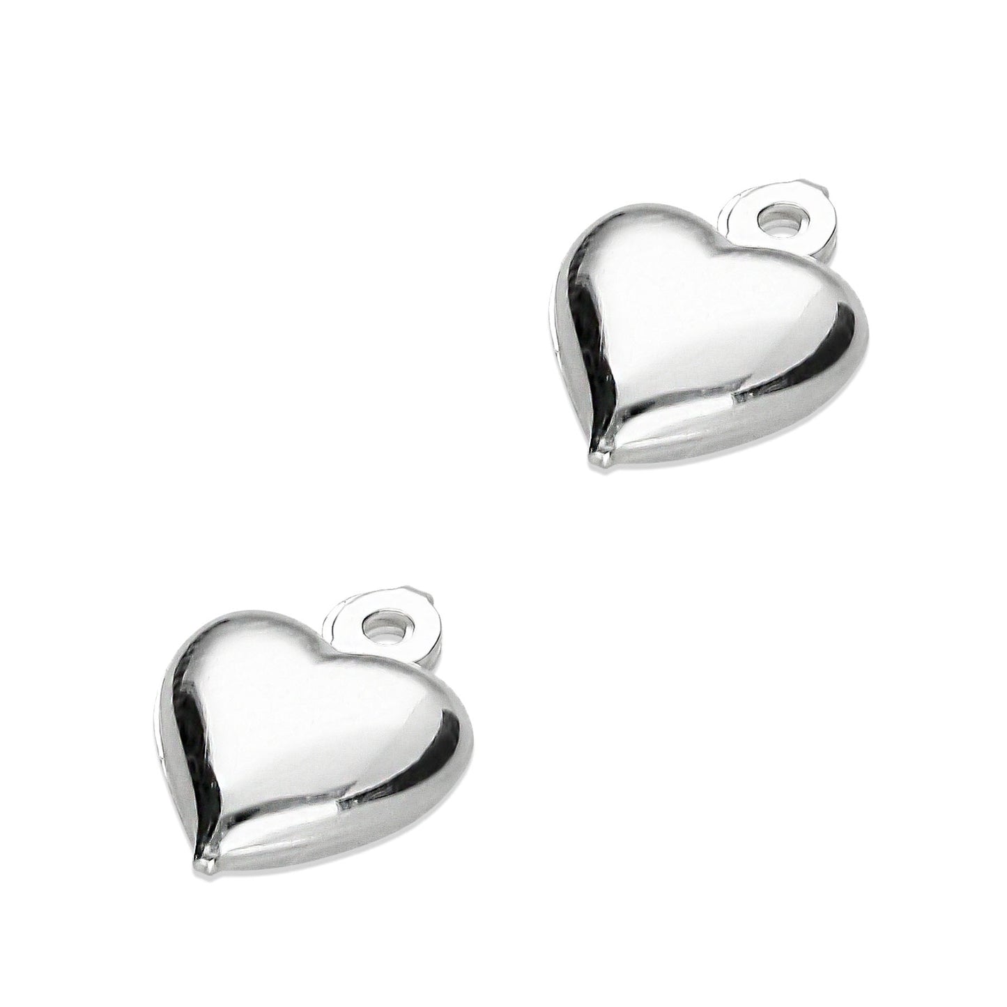 LPDJA003 Dije Corazon 3d IT Para Armar - 1 Par en Plata .925 2891337450