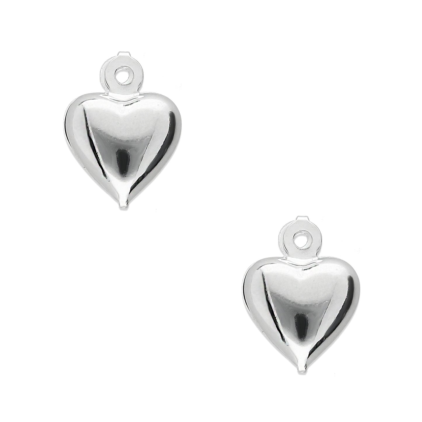 LPDJA003 Dije Corazon 3d IT Para Armar - 1 Par en Plata .925 2891337450