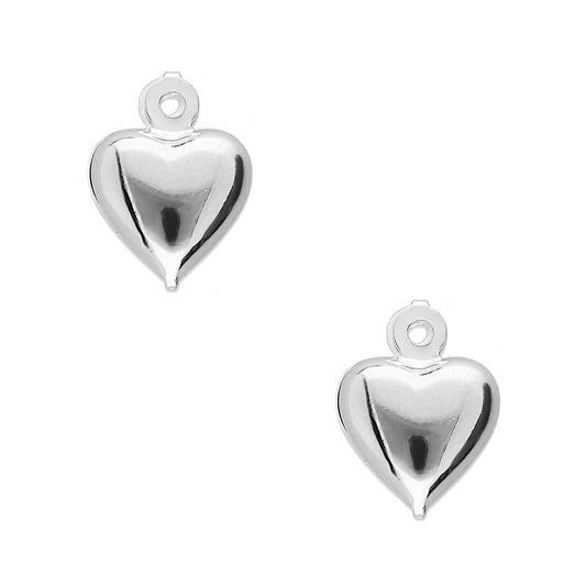 LPDJA003 Dije Corazon 3d IT Para Armar - 1 Par en Plata .925 2891337450