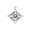 LPDJA006 Dije Nudo de Bruja Estrella y Lunas Para Armar 1 Pieza Plata .925 2147785169