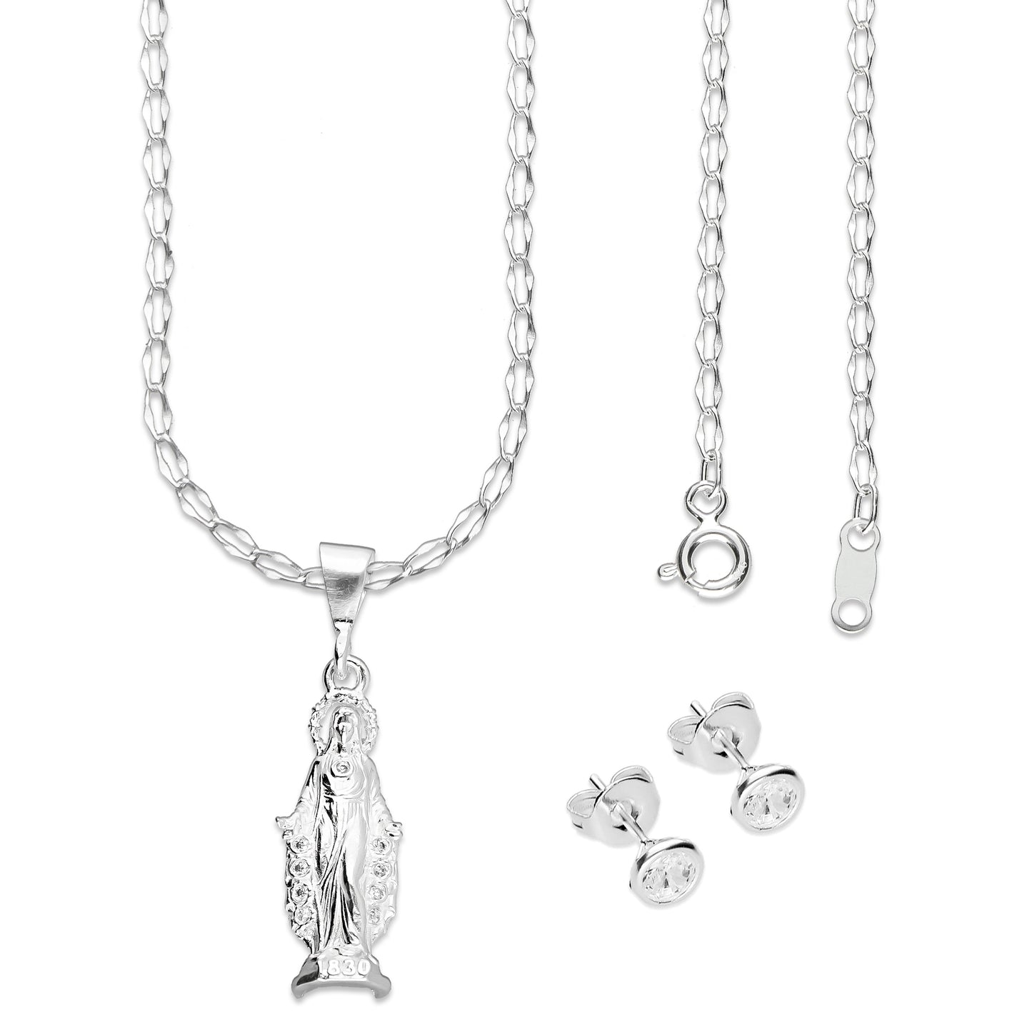 LPDP030 Dije Virgen del Carmen + Cadena + Regalo Plata .925 Taxco Gro 1365045025