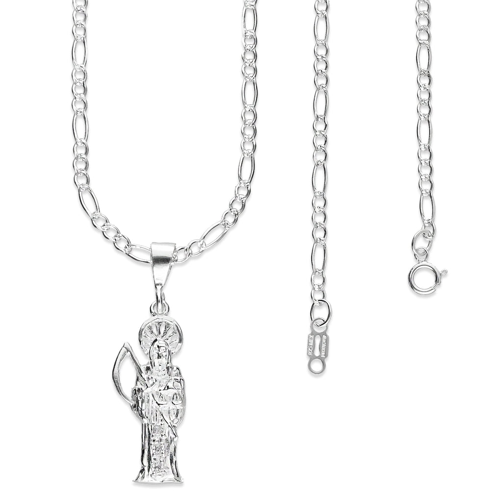 LPDP113 Dije Santa Muerte Chica + Cad 60 cm en Plata .925 3435751494
