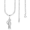 LPDP113 Dije Santa Muerte Chica + Cad 60 cm en Plata .925 3435751494