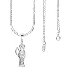 LPDP113 Dije Santa Muerte Chica + Cad 60 cm en Plata .925 3435751494