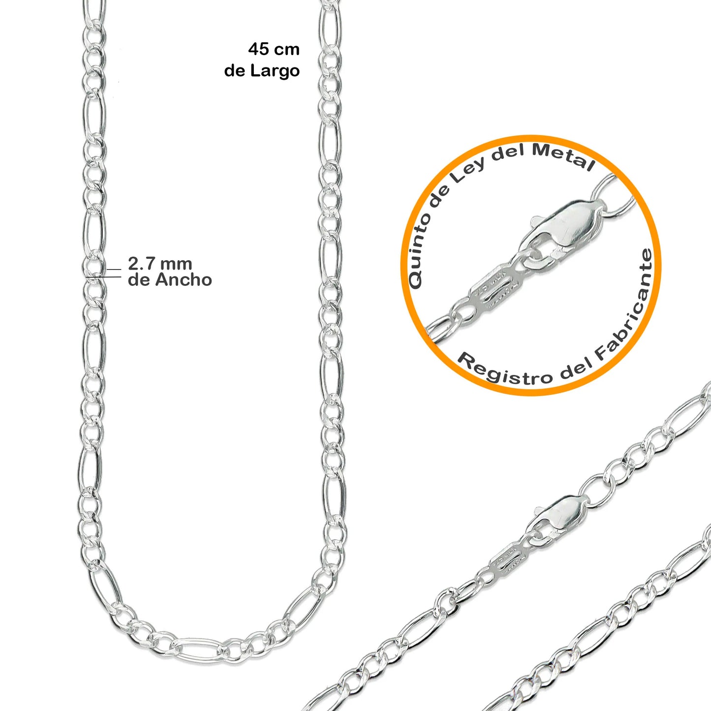 LPDP131 Cadena + Dije Medalla Virgen Rectangulo con Grabado Lasser Plata .925 2592716609