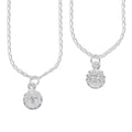 LPDP132 Cadena + Dije Medalla San Benito Micro en Plata .925 2594331023
