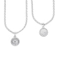 LPDP135 Cadena + Dije Medalla Virgen Redonda Micro en Plata .925 4440232464