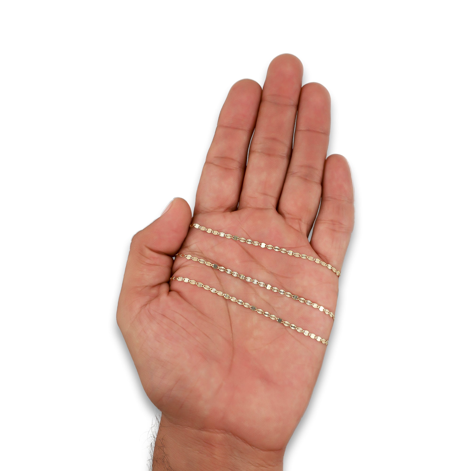 LPECU004-40 Cadena Oro Sólido 10K Florentino Mod Ancla Óvalo Diamantada 3x1 2 mm x 40 cm 4287536434