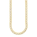 LPECU008-60 Cadena Oro Sólido 10K Mod Fígaro 1*0 Diamantada 3 mm x 60 cm