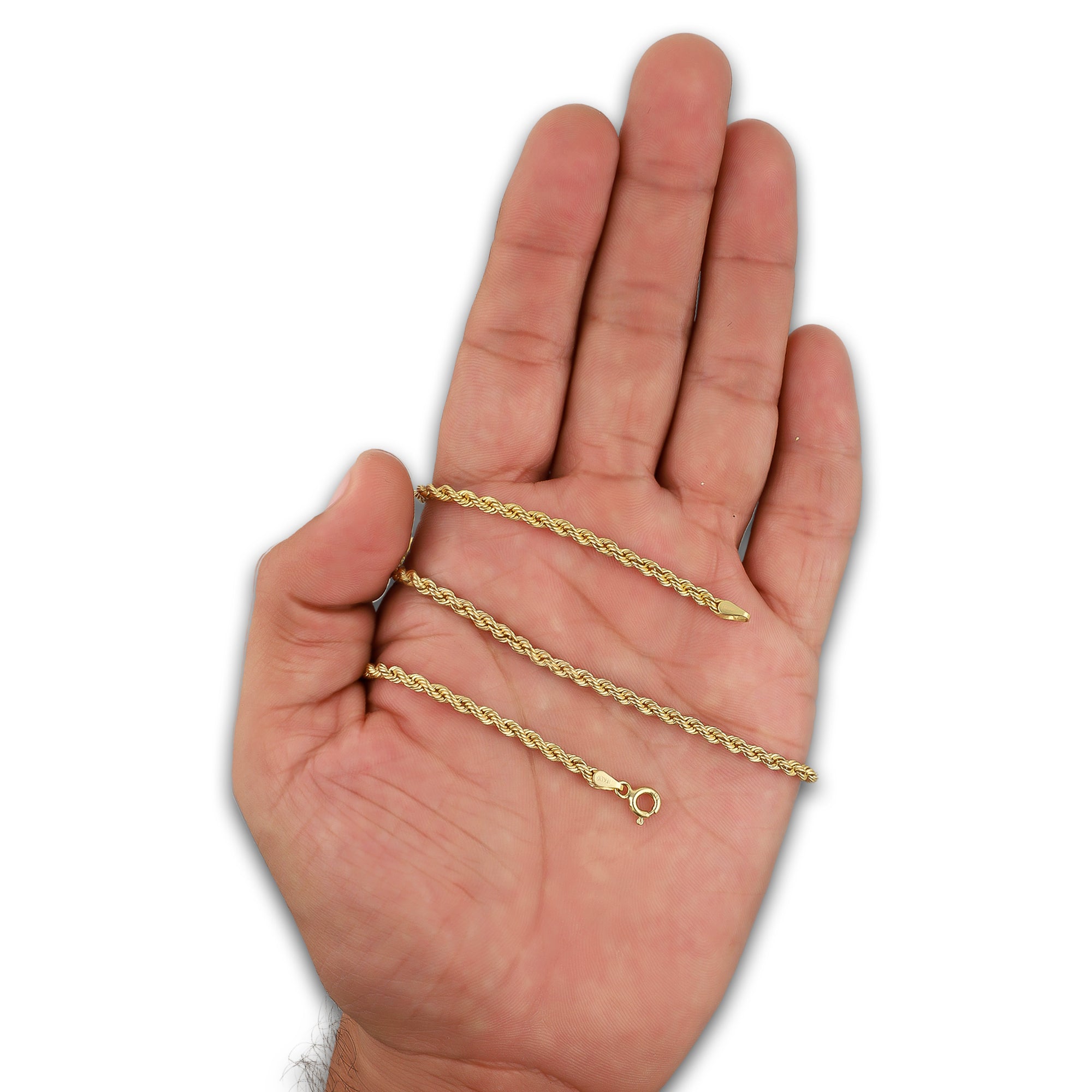 LPECU009-55 Cadena Oro Sólido 10K  Mod Torsal Lisa 3 mm x 55 cm MLM3081313345