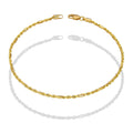 LPEPC007 Pulsera para Caballero Oro Sólido 10K Mod Torsal Fígaro Súper Ligera 2 mm x 20 cm 4286630488