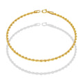 LPEPD007 Pulsera para Dama Oro Sólido 10K Mod Torsal Lisa Súper Ligera 2 mm x 18.5 cm 4287743068