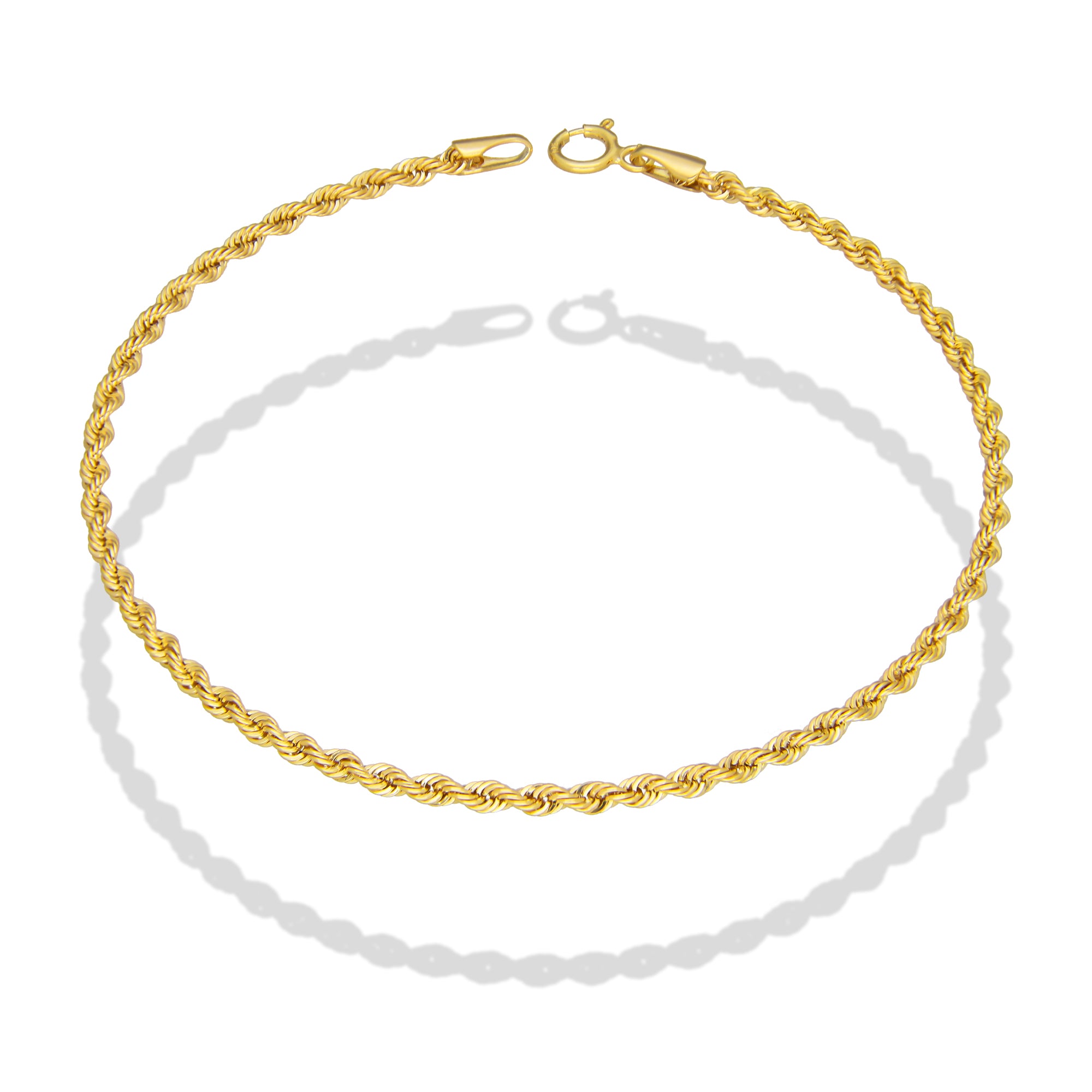 LPEPD007 Pulsera para Dama Oro Sólido 10K Mod Torsal Lisa Súper Ligera 2 mm x 18.5 cm 4287743068