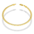 LPEPD009 Pulsera para Dama Oro Sólido 10K Mod Fígaro 1x0 Lisa Súper Ligera 3.5 mm x 18 cm 4287237296