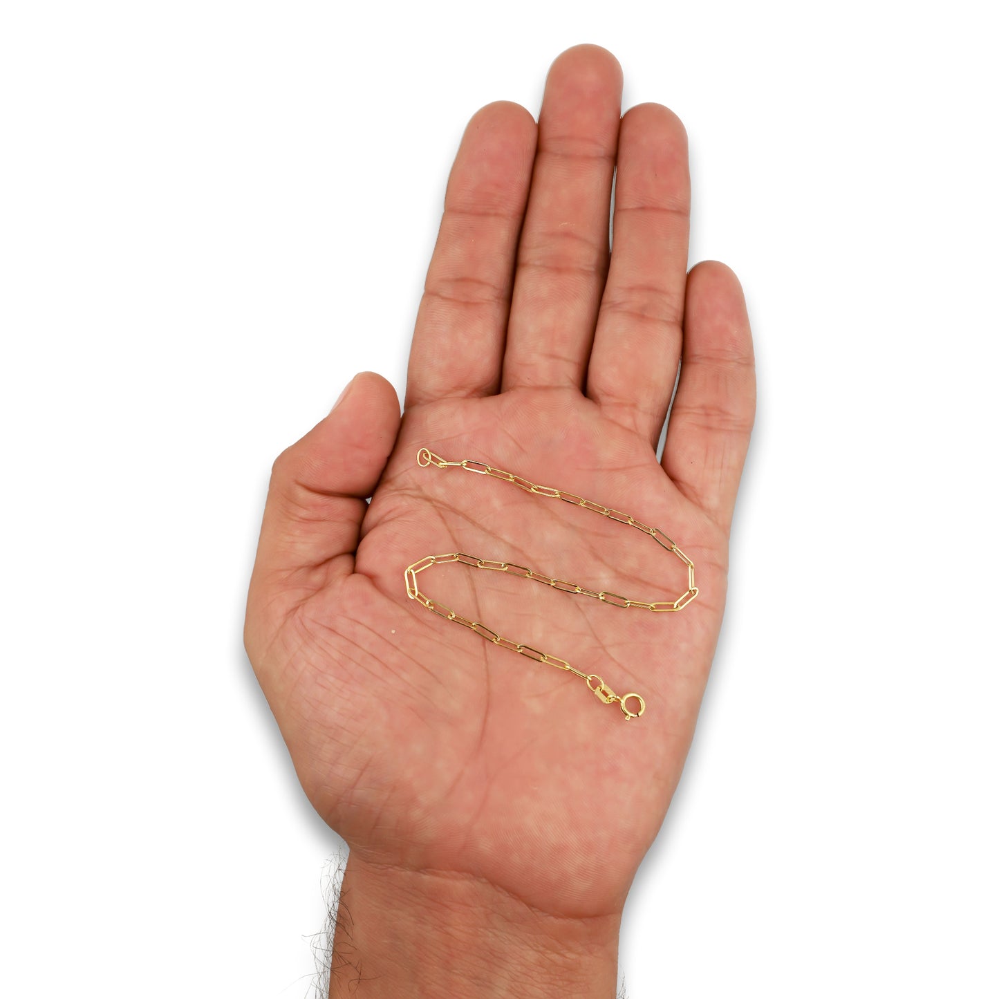 LPEPD013 Pulsera para Dama Oro Sólido 10K Mod Clip Largo Súper Ligera 2 mm x 18 cm 4287263084